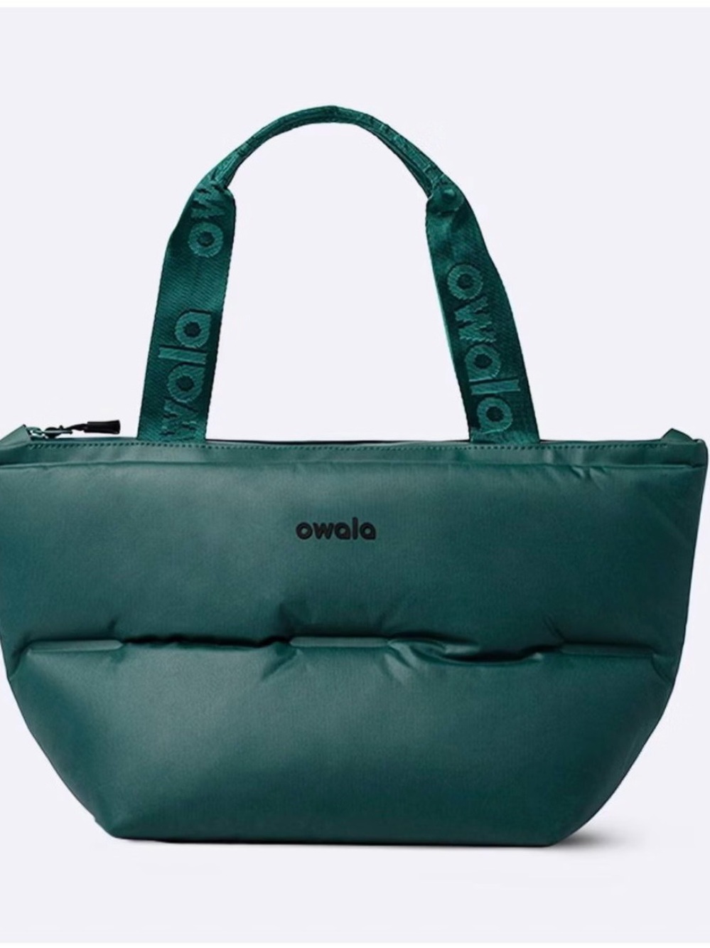 Owala Forest Green Puffer Mini Insulated Tote Bag 7.4 qt cooler